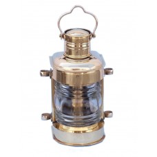12" Solid Polished Brass Masthead Oil Lamp 